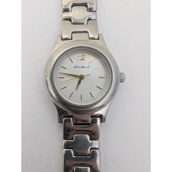 Eddie Bauer Ladies Stainless Steel Watch 5 ATM Water Resist Miyota Japan Movt - Picture 1 of 6